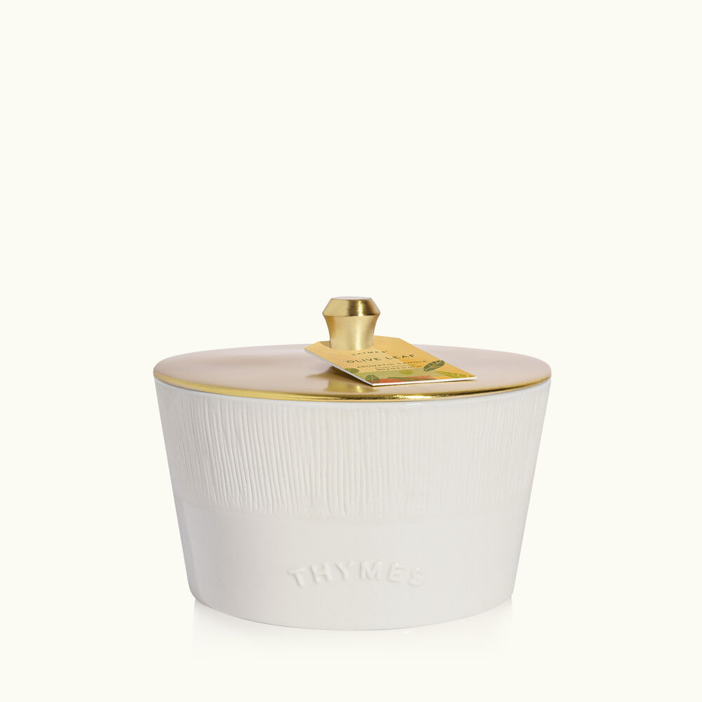 Thymes Olive Leaf 3-Wick Candle image number 0